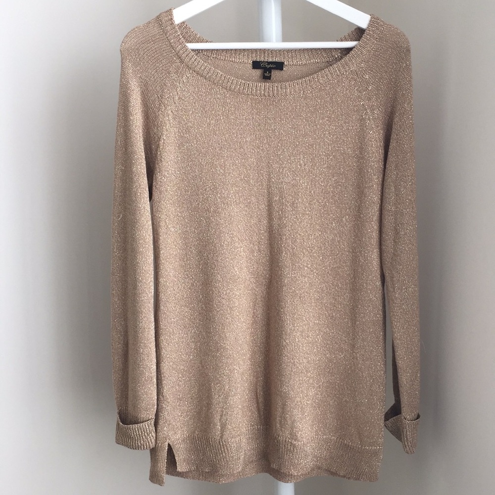 Golden Sweater Top